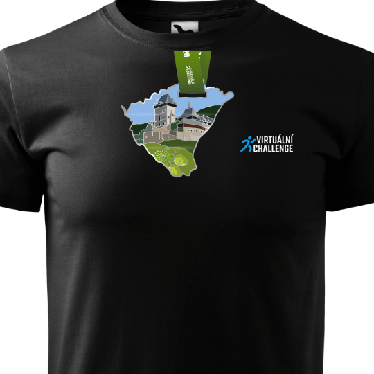 Medaile + tričko černé