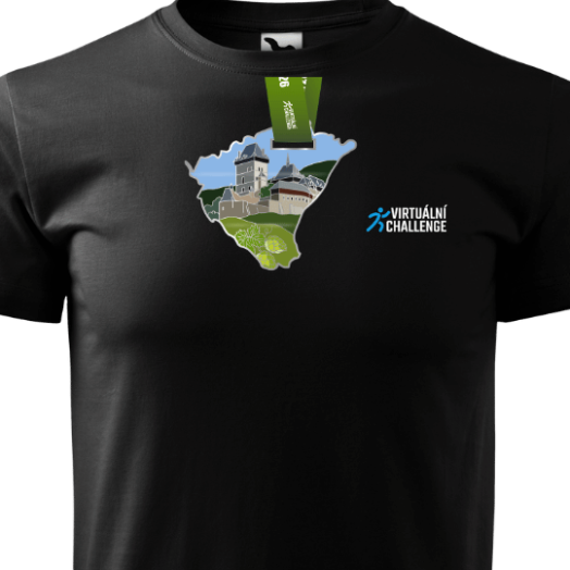 Medaile + tričko černé